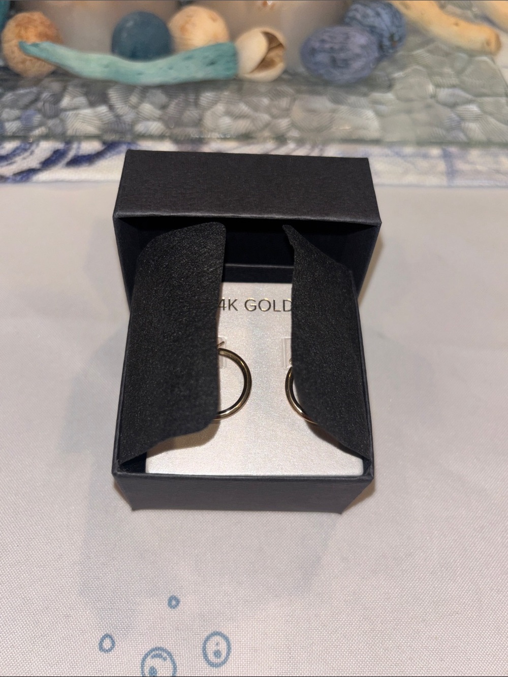 14k Yellow Gold Hoop Earrings - Picture 5 of 6